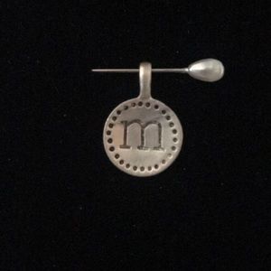 COPY - ‘M’ charm in silver by Stella & Dot